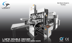 Automatic Double Decker Paper Napkin Making Machine in India